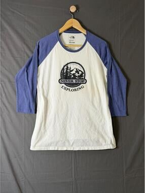 The North Face Womens Large Never Stop Exploring Raglan 3/4 Sleeve Shirt